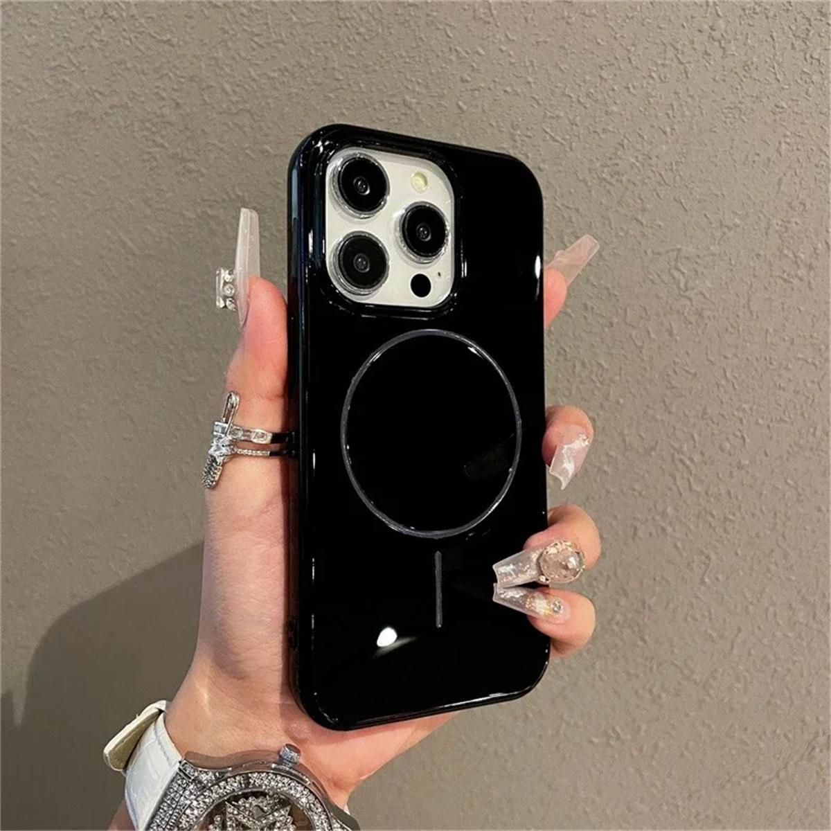 

Роскошный мягкий чехол Magsafe для беспроводной зарядки iPhone 16 15 14 13 12 11 Pro Max X Xs 7 8 Plus SE4 Магнитный бампер задняя крышка iPhone 13