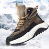 Thick-soled Men's Winter Boots, Mid-top Men's Hiking Shoes,  New Style Spring and Autumn Men's Outdoor Travel Casual Shoes