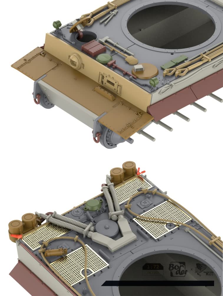 Border Model German Tiger I Early Production Type Das Reich 1943 Kursk Plastic Model TK7203 1/72