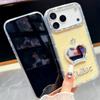 Handmade Sparkly Diamond Crown Mirror IMD Phone Case, Compatible with iPhone 13,iPhone 14,iPhone 15,iPhone 16,iPhone 17 Series