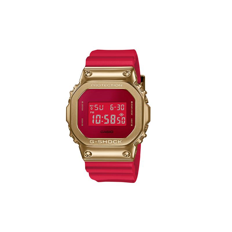 

Casio Year of the Ox Gift Box Set Fashionable Retro Waterproof and Shockproof Movement Quartz Movement Resin Strap Japanese and Korean GM-5600CX-4PFN червоний