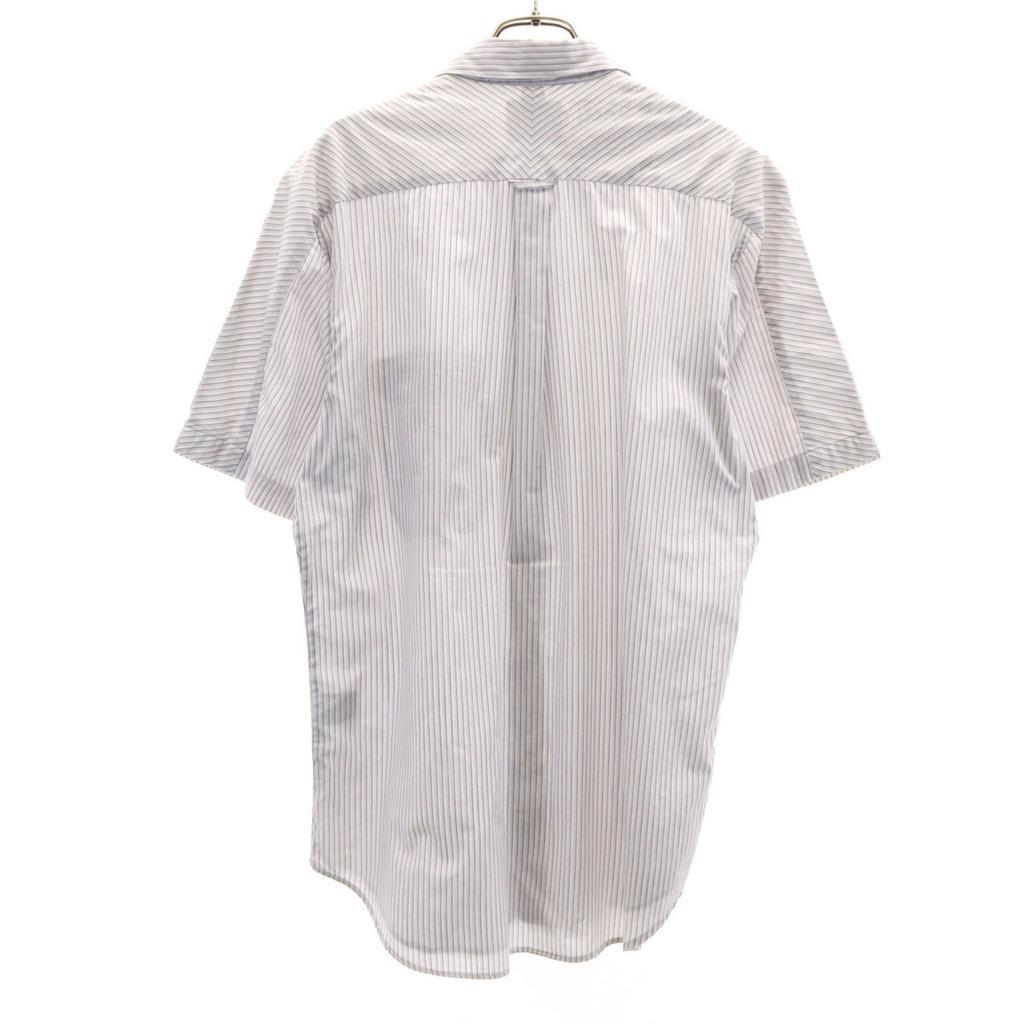 VOLCOM Striped Pattern Short sleeve shirt L Blue Men's Used