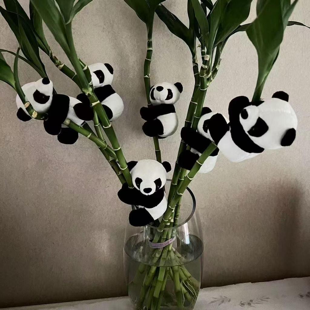 Little Panda Hugging Bamboo Tree Ornament