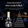 F3COB LED Car Headlight: H1 H4 H7 H11 9005 Bulb