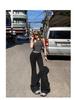 YC&2 Retro Spicy Girl Low-Waist Wide-Leg Flared Jeans for Women - Slimming, Micro-Elastic, Versatile, Spring/Summer