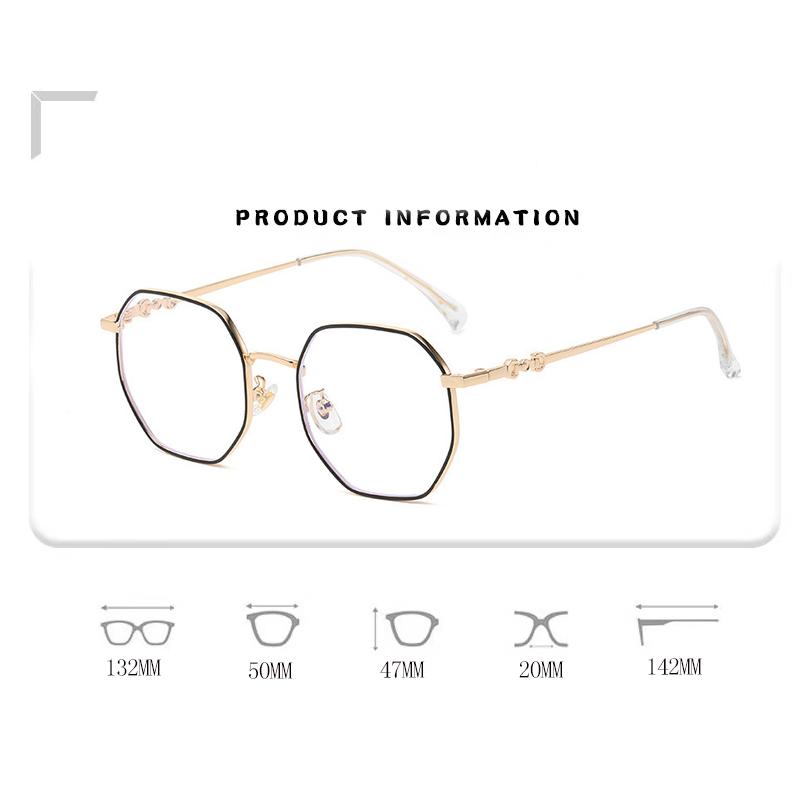Classic Blue Light Blocking Women Glasses Frame Fashion Metal Spring Hinge Eyewear Optical Prescription Eyeglasses Frames