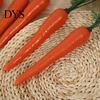 Fake Carrot Model Realistic Looking Highly Simulated Green Leaves Design Smooth Surface Artificial Vegetable Multipurpose Easter Toy Craft Photography