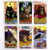 4*2.36 Inch Cat Tarot Deck Funny Witchy Cat Kawaii Uwu 22pcs Major Arcana - For Family Gathering Divination Board Game 10.3*6cm