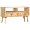 TV Stand 90 X 30 X 50 Cm Solid Mango Wood