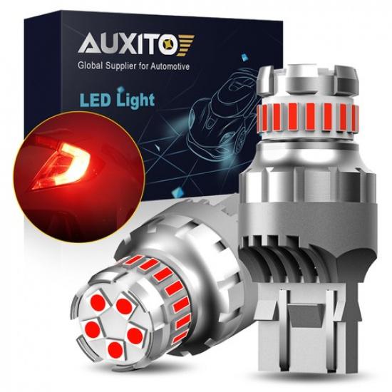 AUXITO LED 7443 7440 Red Super Bright Brake Stop Light Tail Light Free Return