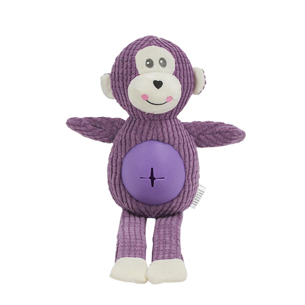 Plush Fox Monkey Koala Dog Toy Puppy Chew Bite Pet Squeak Toy For Small Medium Big Dogs