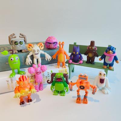 13pcs Anime Game My Singing Monsters Acrylic Stand, Action Figure Toy, PVC Acrylic Desktop Stand, Model Toy Gift