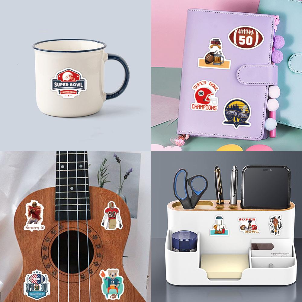 60 New SuperBowl Graffiti Stickers Decorative Notebook Guitar Personalized Waterproof Stickers