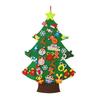 DIY Felt Christmas Tree with Detachable Ornaments Interactive Holiday Activity for Kids to Develop Motor Skills Wall Hanging Decor for Bedroom