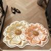 5D Flower Design Bathroom Mat Water Absorbent Quick Dry Diatom Mud Mat Colorful Non Slip Non Slip Floor Mat Home Daily Use