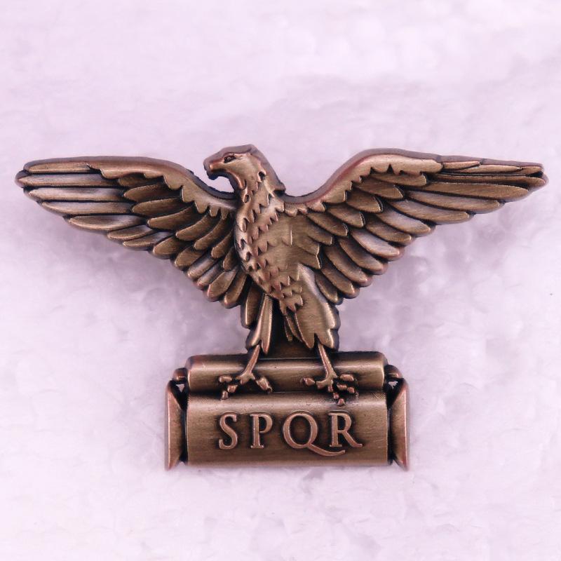 SPQR Roman Eagle Brooch Pin