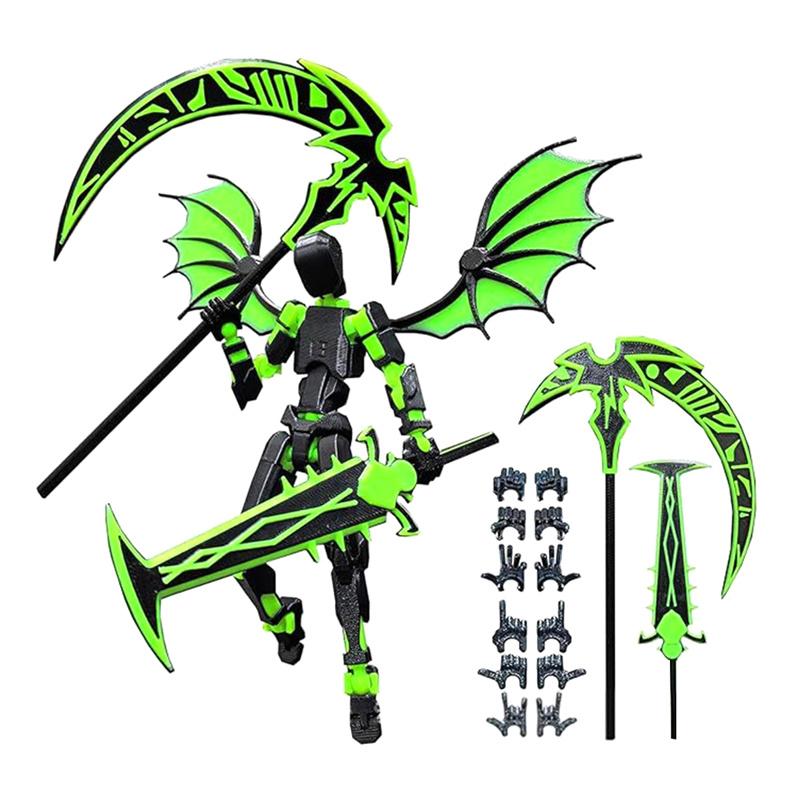 Desktop Decoration 3D Printed Robot Action Figure Shapeshift Robot Multi-Jointed Movable Robot Action Figures
