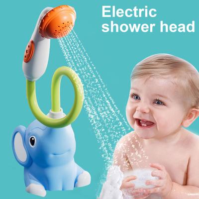 Elephant Baby Bath Shower Head Waterproof Squirt Bathing Toys Elephant Pump Bath Accessory Gift for Newborns Toddlers