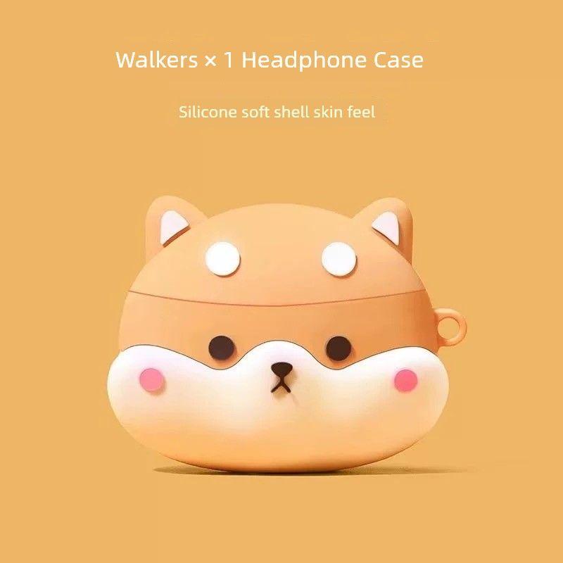 

Beans Earphone Sleeves Walkers X1 Earphone Case Walkers Atombudsplus Atomic Beans Protective Cover Sound Mai Xs1/X2plus Niche New Style Drop-Resistant Rambler TWS B10 Shiba Dog [Send Iron Hook]]