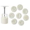 Hand Press Mooncakes Molds 8 Different Pattern For 100G Dessert Easy To Use Baking Tool Durable ABS And Nonrust Steel