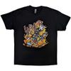 Slayer 'Cartoon Flames' Black T Shirt - NEW