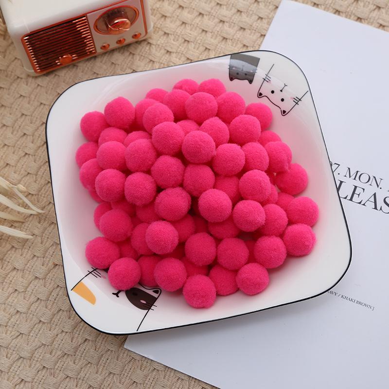 2.5cm High Elastic Plush Balls - Handmade DIY Toys & Decorative Accessories