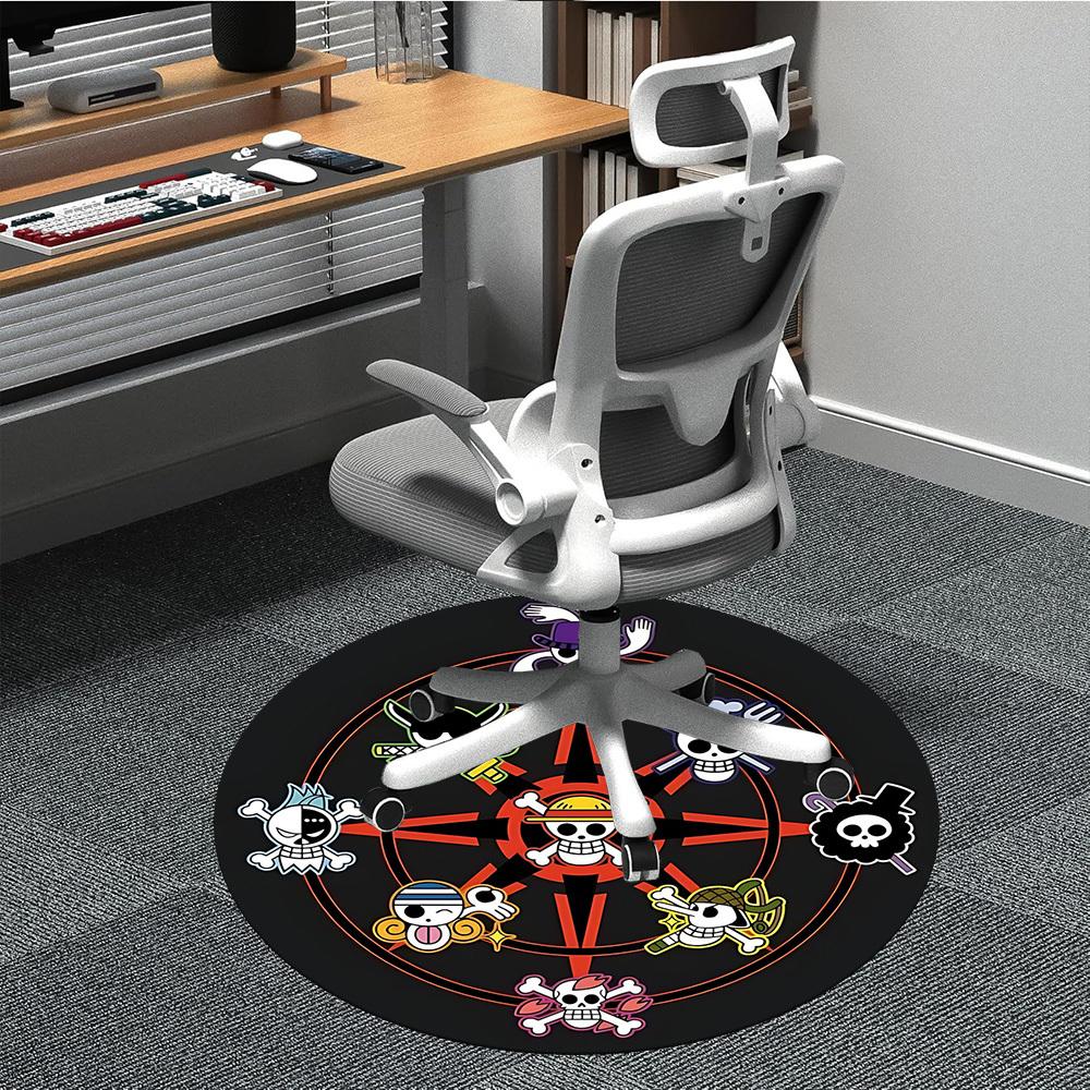

One Piece Office Round Area Rug, Indoor Mat Suitable For Office,Bedroom Living Room Home Decor, Room Deco a0908162 80cm by 80cm