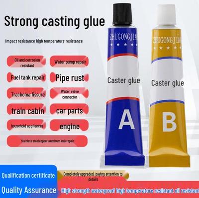 Hochfester 100g AB Metallreparaturkleber - Wasserdicht, Hitzebeständig, mit Werkzeugen
