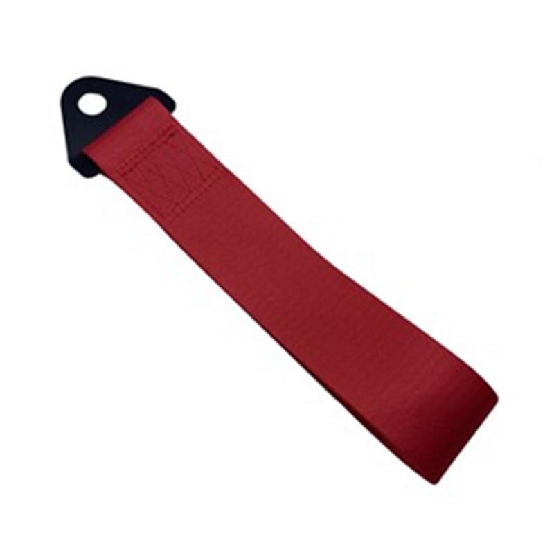 Front Car Towing Strap Belt Universal Fitment Bumper Hook Bar Trailer Polyester