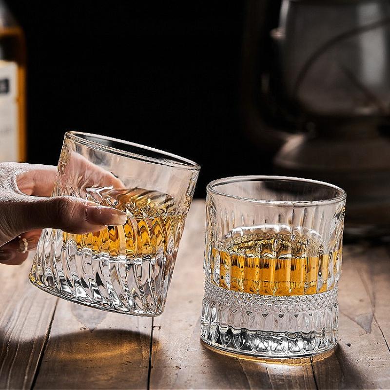 300ml Whiskey Glass Cocktail Glass Classical Cup Premium Thick Bottomed Glass Cup Transparent Foreign Wine Glass Party Glassware