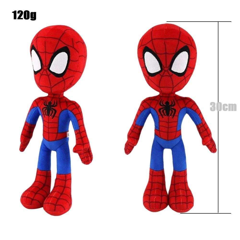 30cm Marvel Spider-Man Plüschtier Film Avengers Animierter Cartoon Charakter Umweltfreundliche PP-Baumwolle Gefüllt Kawaii Niedliche Plüschpuppe
