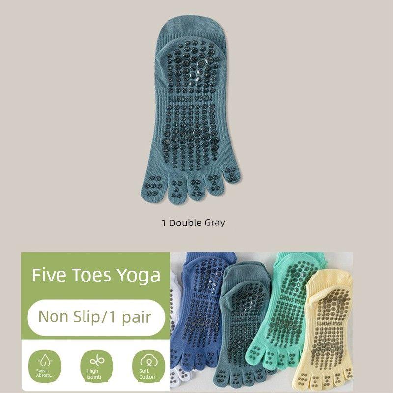 

Носки для йоги Нескользящие Профессиональные Женские Носки с пальцами Носки для фитнес-зала Взрослые Танцевальные Нескользящие Носки Носки для пилатеса
