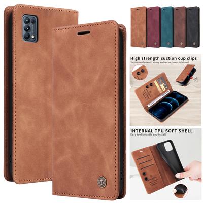 Peněženka Flip Case pro OPPO Find X3 Reno5 5G Reno6 Lite FindX3 Reno 5 Krycí pouzdra Magnetický kožený stojánek Ochranné tašky na telefon