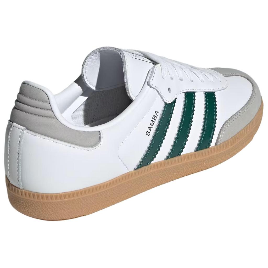 adidas Samba OG Weiß Collegiate Grün Gummi Damen Sneaker Schuhe-Weiß Grau-Zwei JI2724