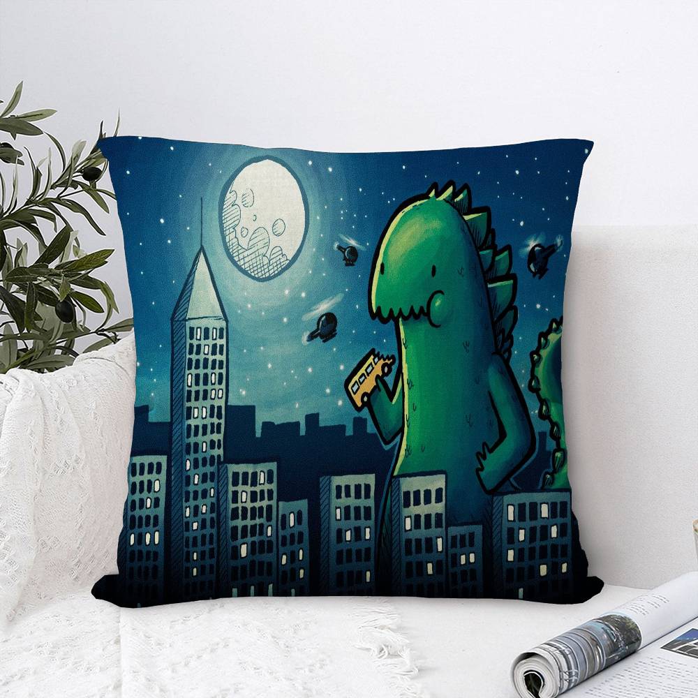 Anime G-Godzillas Cushion Cover Decorative Pillow Sofa Home Decor case pillow cases