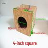 Boîte de subwoofer carrée à grain de bois pour haut-parleurs de 4 à 8 pouces - Modification audio de voiture