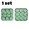4 Stück Rose Herz Diamant Eiswürfelform 9 Fächer 3D Eisform mit Deckel Einfaches Entformen für Whiskey Bourbon Cocktail Wein Kaffee Saft