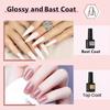 Poly Gel Extension Tool Set, Including 30ml of Cleaner Fluid, 7.5ml Base Coat and Top Coat, Nail Mold, Nail Clip and Nail Brush