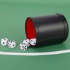 Flannel Dice Cup Bar Party KTV Entertainment Game with Dices Dustproof Portable for KTV Carrying Decoration