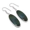 Natural Indian Moss Agate 925 Sterling Silver Jewelry Earring 1.89" AEE-10967