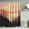 Forest Landscape Shower Curtain Nature Trees Backdrop Scenic Bathroom Decor Woodland Theme Home Decor Artistic Shower Curtain