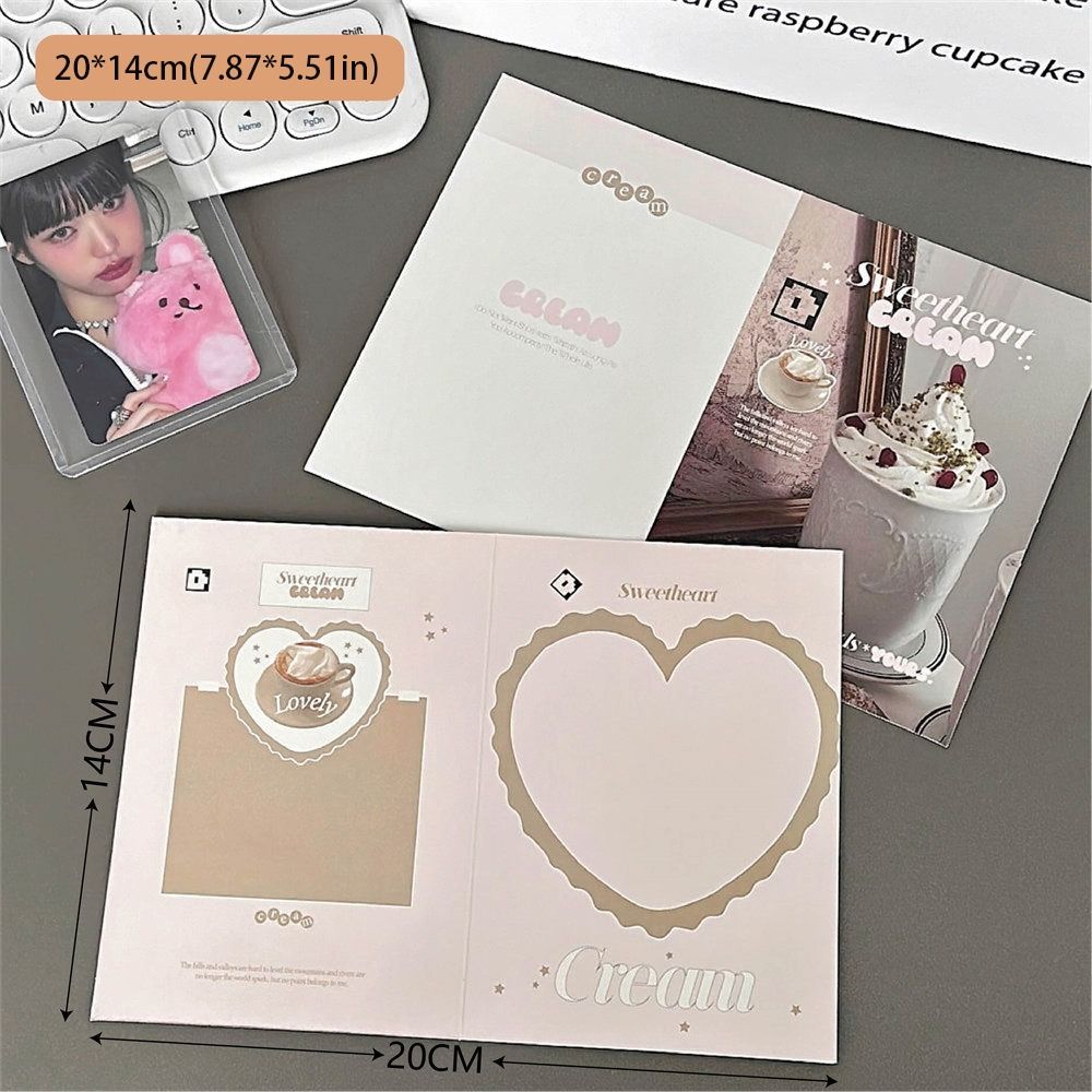 3-inch Photo Greeting Cards Pastoral Style Photo Card Gift Folding Card