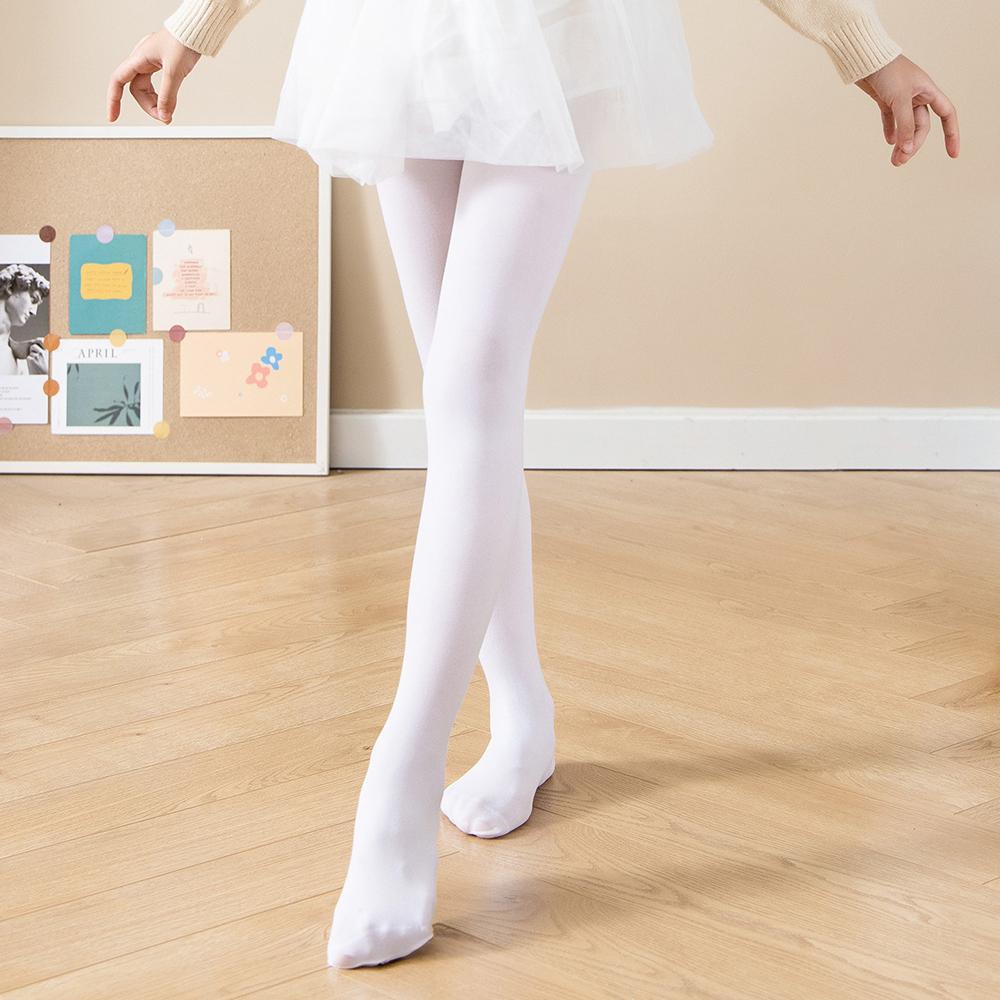 Ballet Dance Tights For Pants For Baby Girl Leggings Children Girls Candy Color Velvet Stockings Sock Kids Pantyhose Solid White