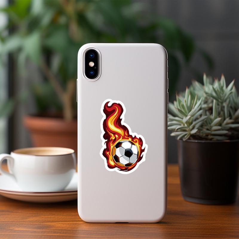 50Zhang Football Graffiti Stickers Sports Ball Decorative Stickers Creative Football Stationery Stickers
