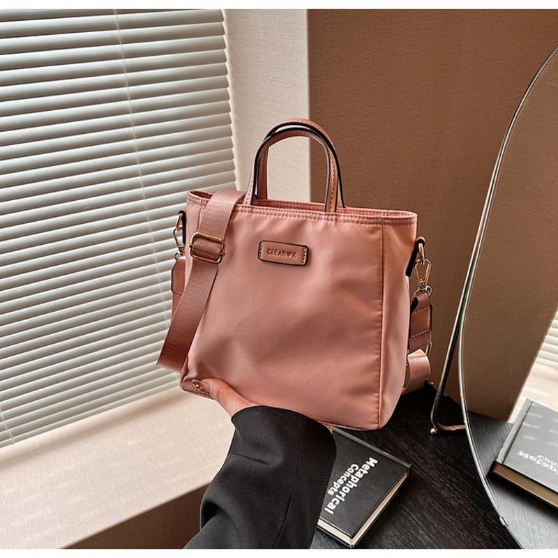 

Нейлоновая тканевая сумка женская сумка-мессенджер новая осенне-зимняя универсальная широкополосная сумка-мессенджер текстурная сумка-ведро розовый