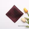 Fazzoletto da Uomo Leier Primavera/Estate: Foulard Quadrato in Jacquard di Poliestere e Seta Tessuto a Colori