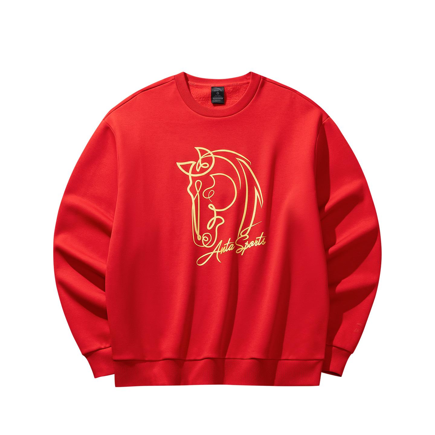 

Anta Повседневная Мода Спорт Универсальный Кампус Поездки на работу Свободный Удобный Флис Толстый Теплый Пуловер Круглый Вырез Толстовка Мужская толстовка 952618706-1 S