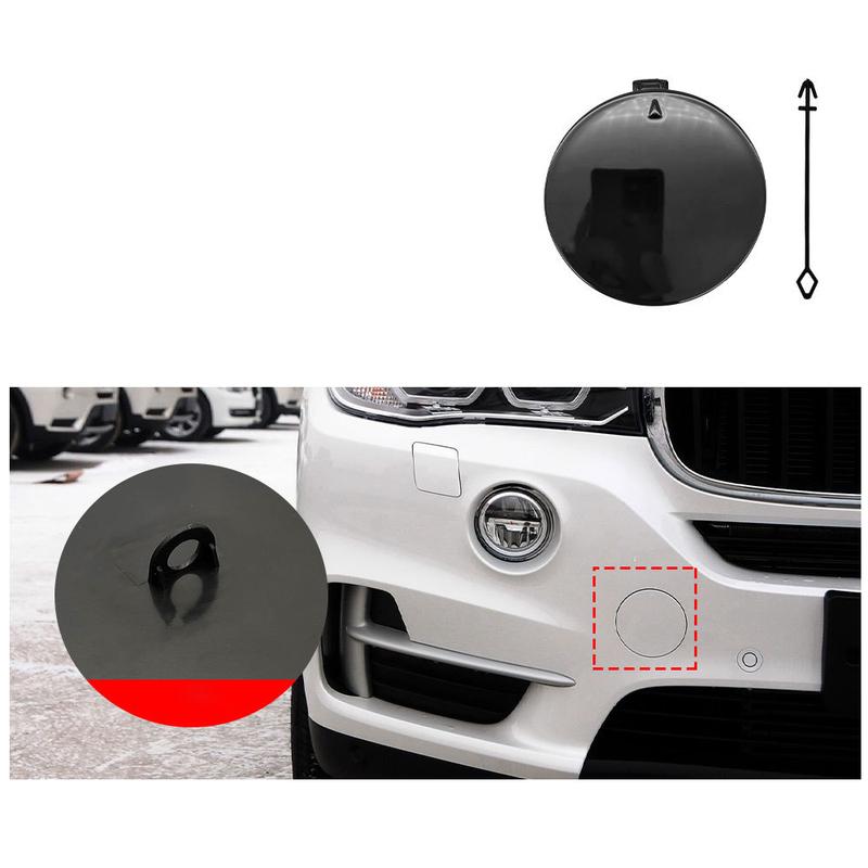 51117378591 For BMW X5 Front Bumper Towing Hook Hole Cover F15 Front Bumper Trailer Cover 2013-2018
