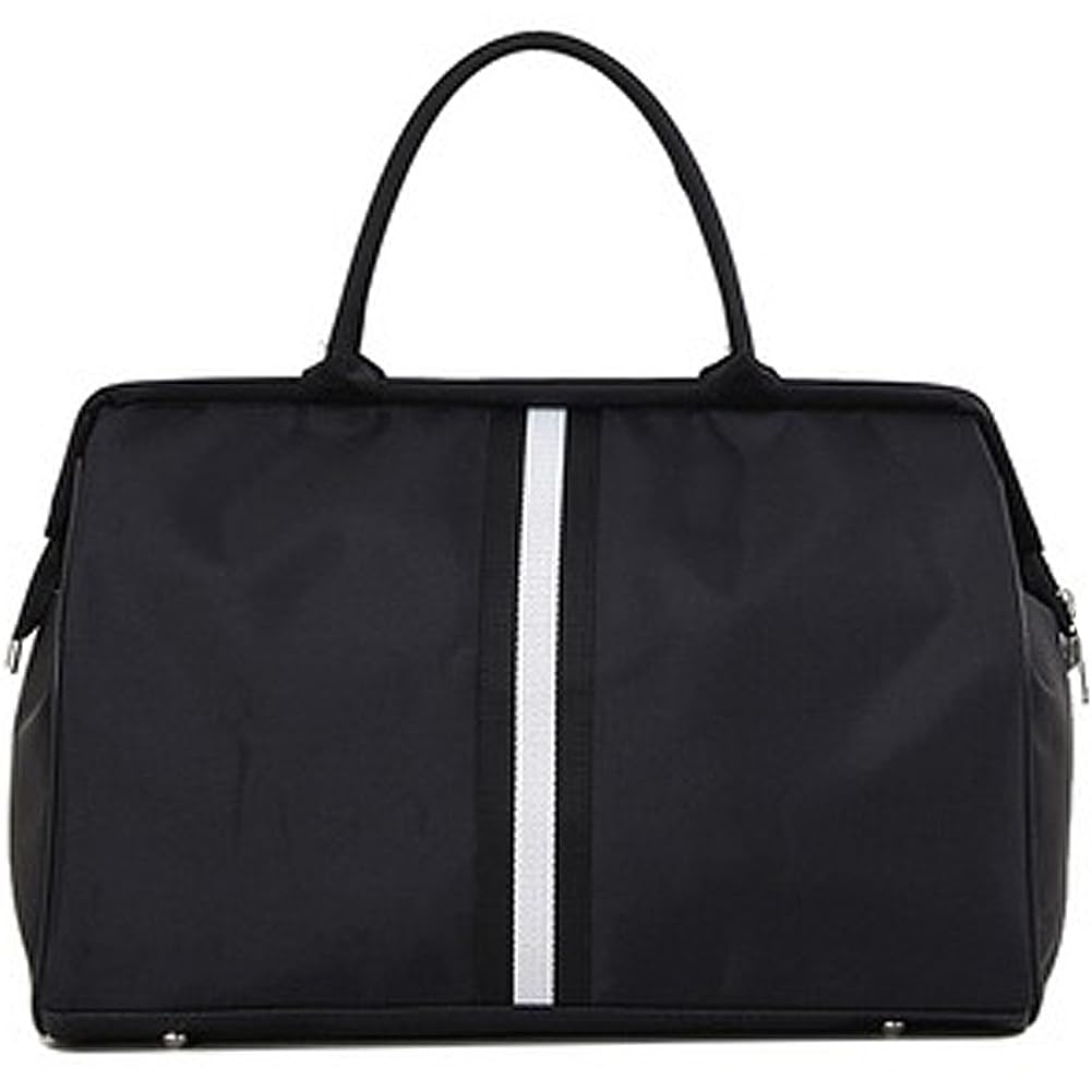 Black Stripe 2 Boston Bag for Travel Travel School Large Large [SP Lab] Women, Bag, Bag, Purse, Men's Bag, Trip, Golf, Lightweight, Capacity,