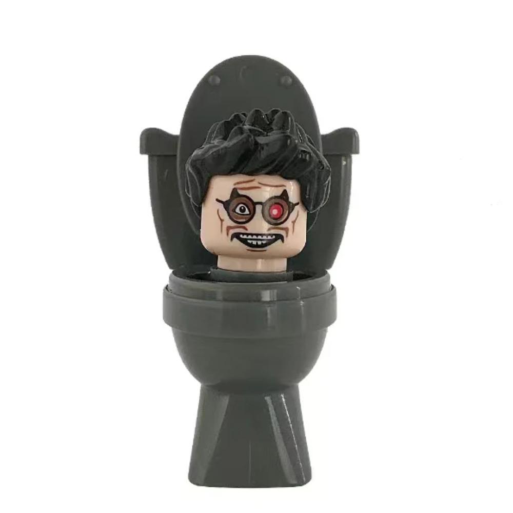 12pcs Mini Skibidi Toilet Figure Anime Toys TvMan Cameraman Speakerman Bricks Assembling Model Toy For Kid Gifts